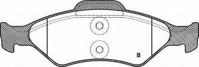 OPEN PARTS bpa076500 -  Комплект тормозных колодок, дисковый тормоз